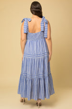 Blue Stripe Santorini Maxi Dress (S-3XL)