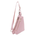 Nancy Triangle Double Zipper Sling Bag | 3 Colors