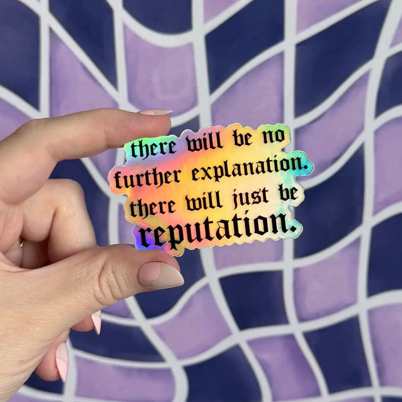 There will just be Reputation Sticker