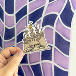 Queen of sandcastles sticker