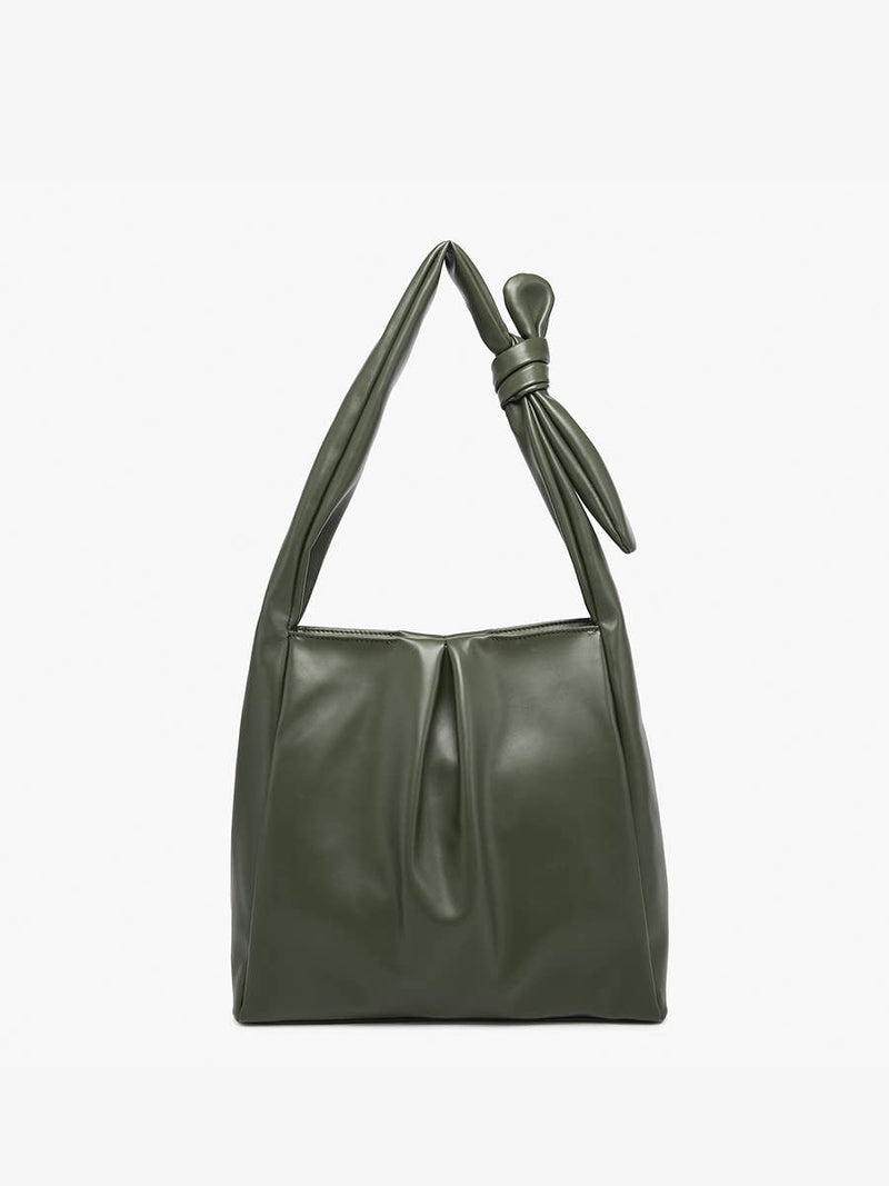 Olive Jolene Pleated Hobo Bag