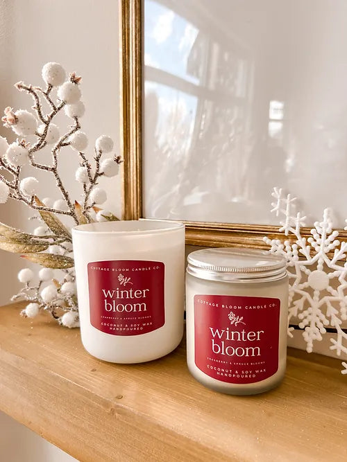 Winter Bloom Cranberry and Spruce Candle