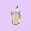 Emotional support iced coffee sticker