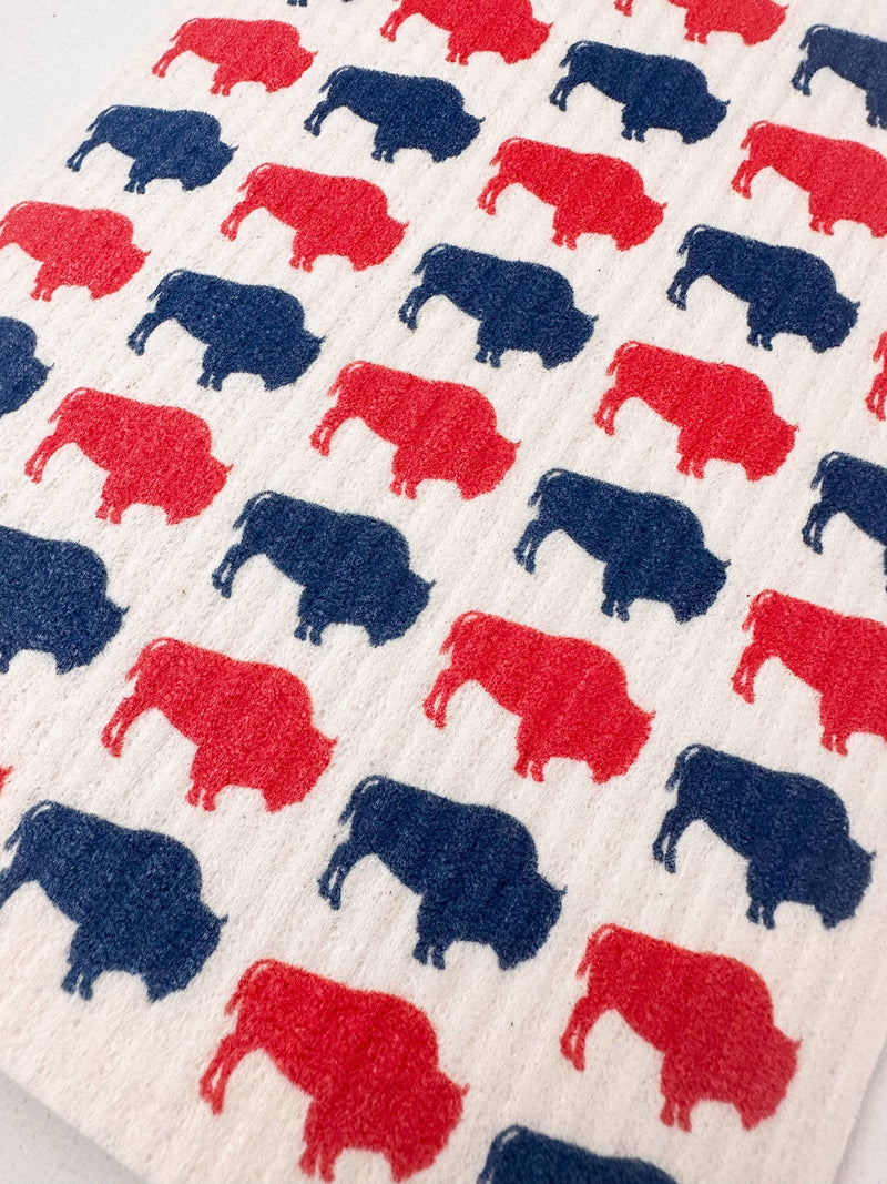 Buffalo Bills Inspired Swedish Dish Towel