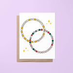 Friendship bracelet Christmas card