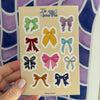 Eras Bows sticker sheet