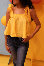 Yellow Tie Tank Top