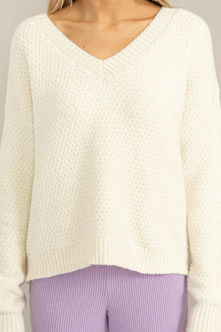 Cream Chenille Betty Sweater