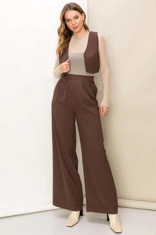 Perfect Summer Pants in Clay-brown - ROVE Vacay-wear