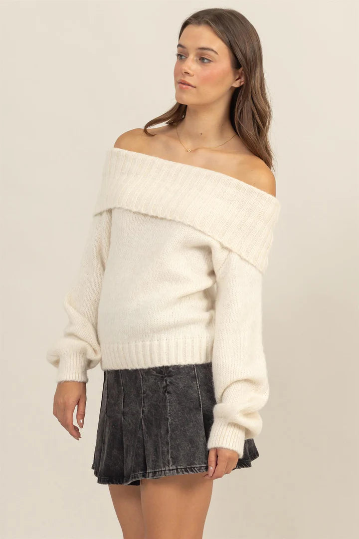 Holly Ivory OTS Sweater