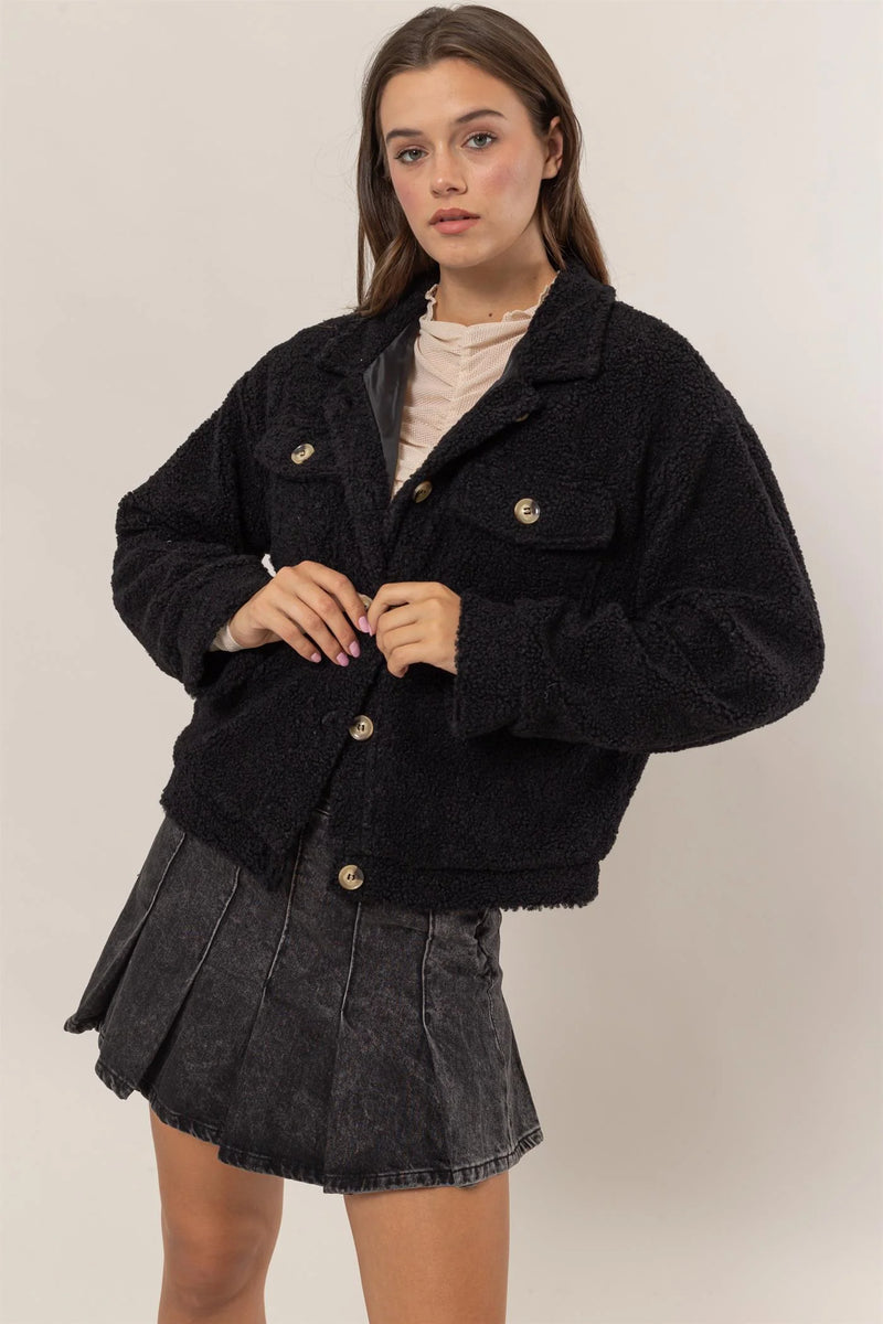 Black Sherpa Jacket