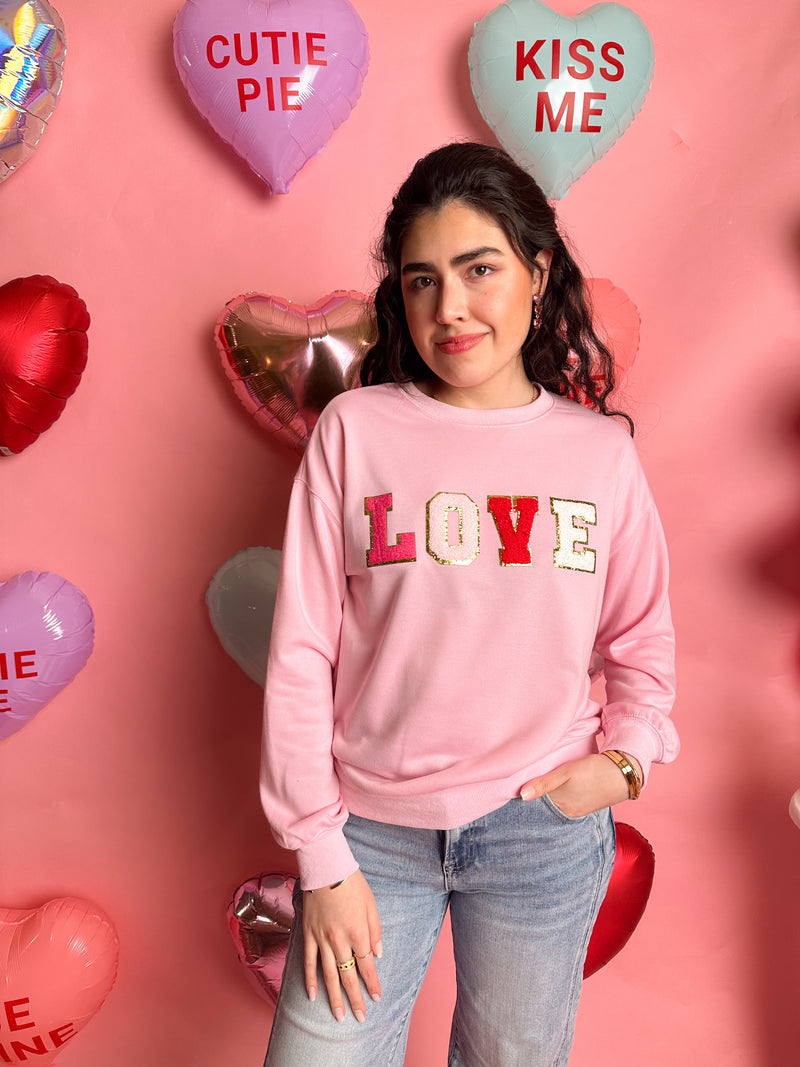 Love Patches Sweatshirt