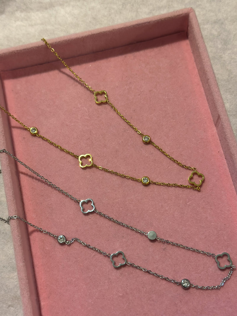 Clover Necklaces | Gold or Silver