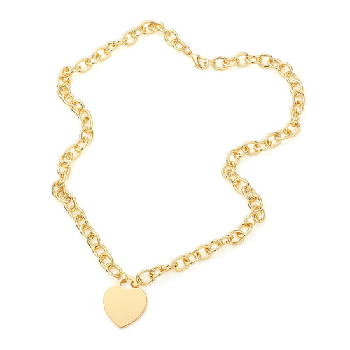 Tiffany Heart Lock Necklace | Gold