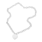 Tiffany Heart Lock Necklace | Silver