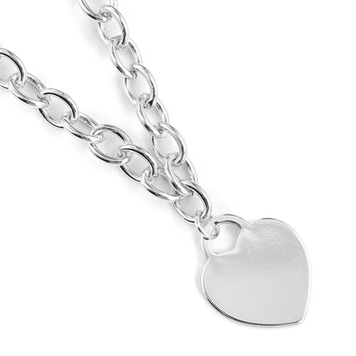 Tiffany Heart Lock Necklace | Silver