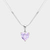 Always in my Heart Lavender Pendant Necklace
