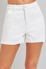 White Cargo Shorts