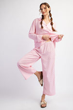 Checkered Pink PJ Set