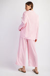 Checkered Pink PJ Set