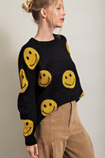 Smiley Black Sweater