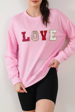 Love Patches Sweatshirt