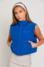 Feeling Blue Crop Vest