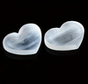 White Selenite Crystal Heart Shaped Bowls