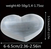 White Selenite Crystal Heart Shaped Bowls