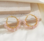 Crystal Girl Hoop Earrings (6 colors)