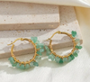 Crystal Girl Hoop Earrings (6 colors)