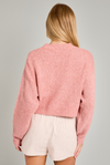 Pink Bow Cropped Sweater