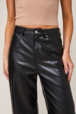 Black  Faux Leather Pants