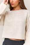 Boat Neck Boxy Sweater