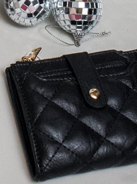 Black Quilted Wallet