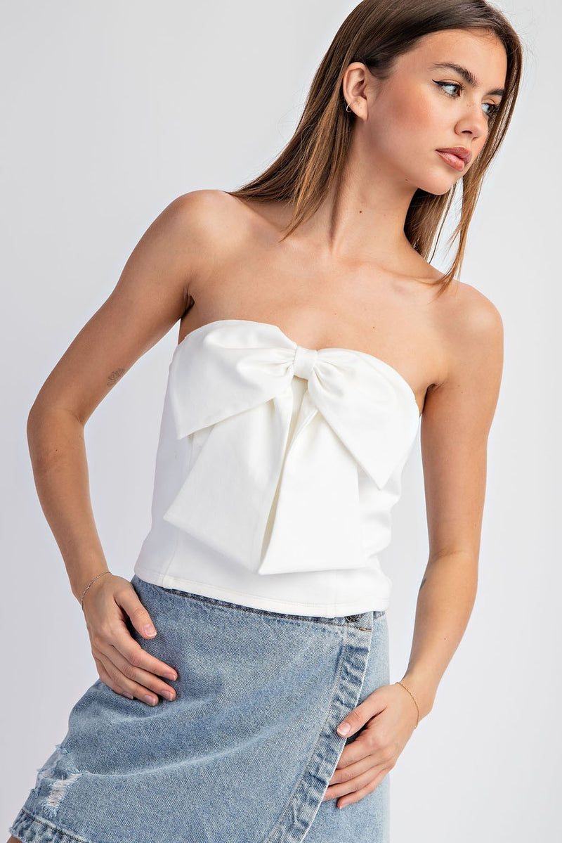 Bow Detail Tube Top