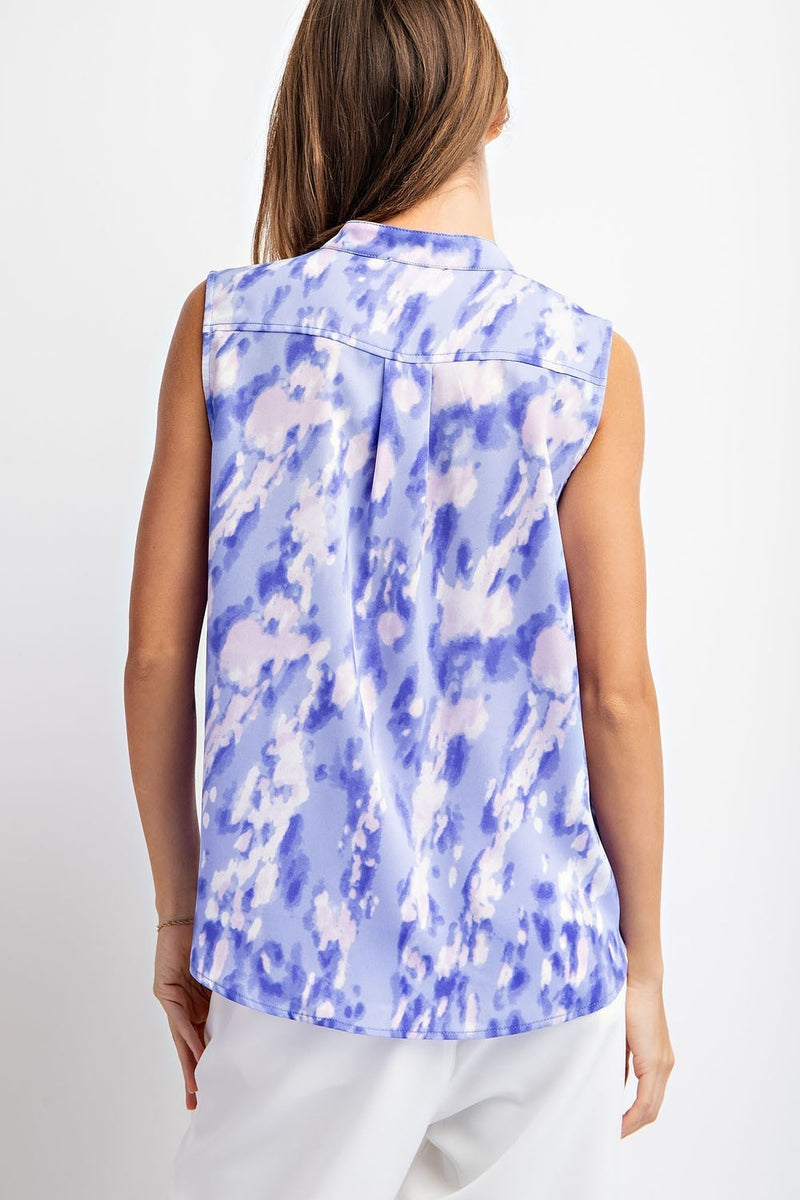 Periwinkle Sleeveless Blouse