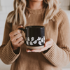 Ghost Pattern Stoneware Coffee Mug