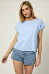 Short Sleeve Roll Up Top