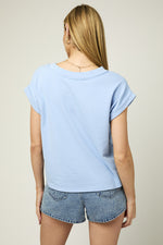 Short Sleeve Roll Up Top