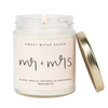 Mr. & Mrs. 9 oz Soy Candle