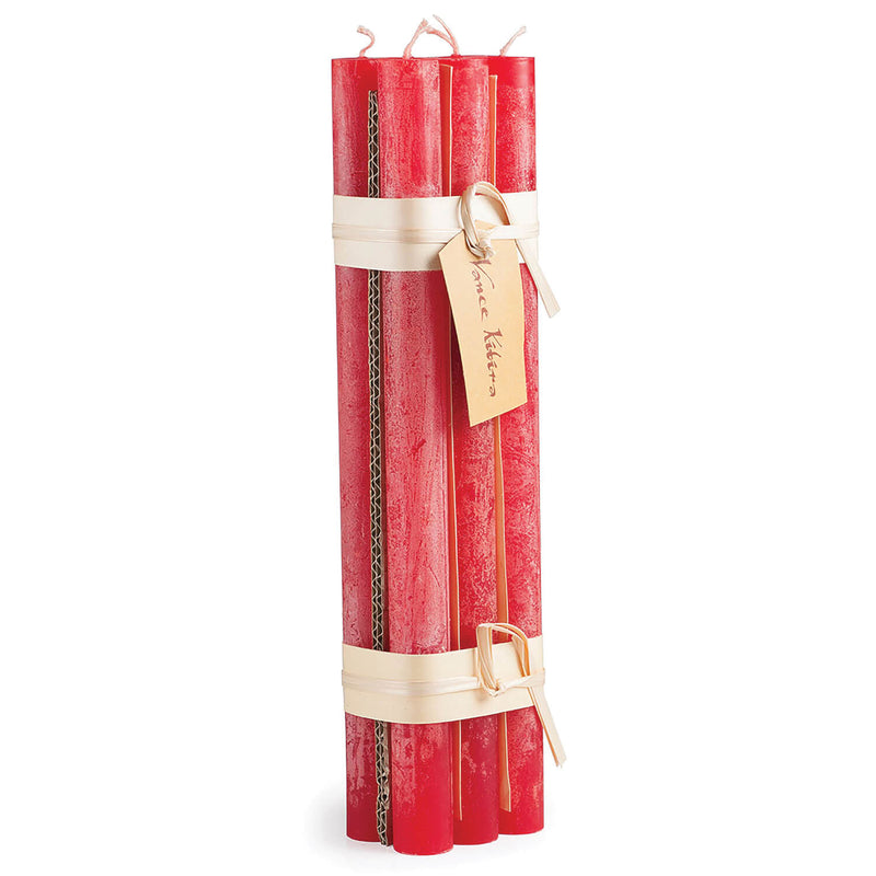 Cranberry Timber Taper Candles (SET OF 6)
