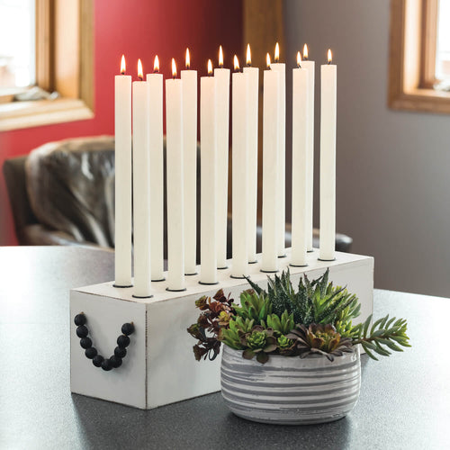 Off White Timber Taper Candles (SET OF 6)