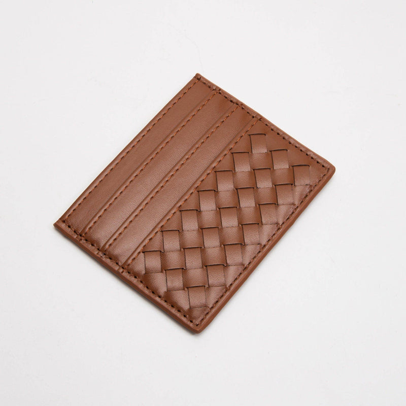 Kori Brown Woven Cardholder