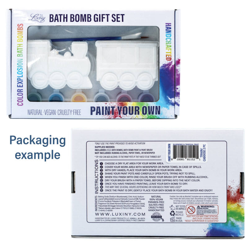 Paint Your Own Bath Bombs Unicorn theme