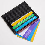 Kori Black Woven Cardholder