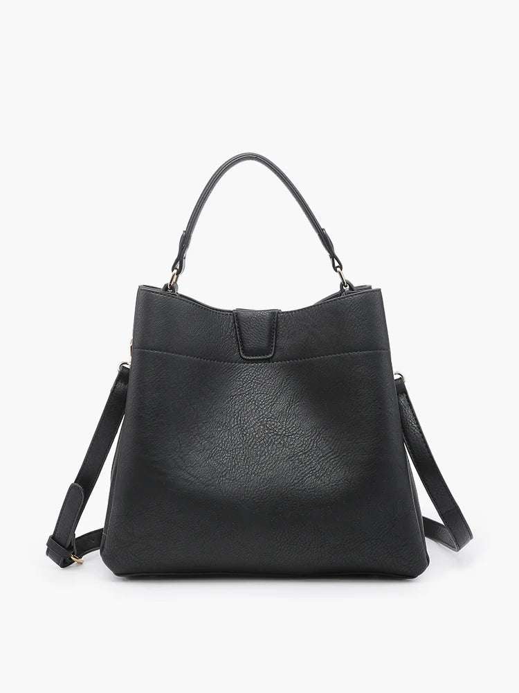 Tati Black Solid Shoulder Bag