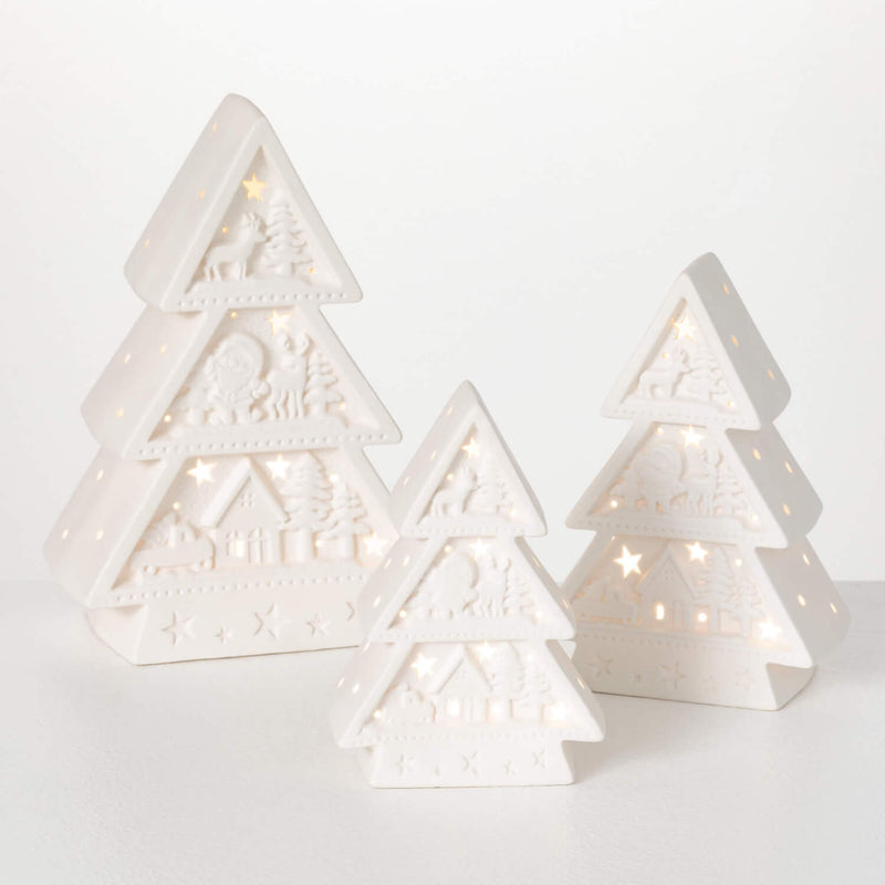 Lighted Christmas Trees (3 Sizes)