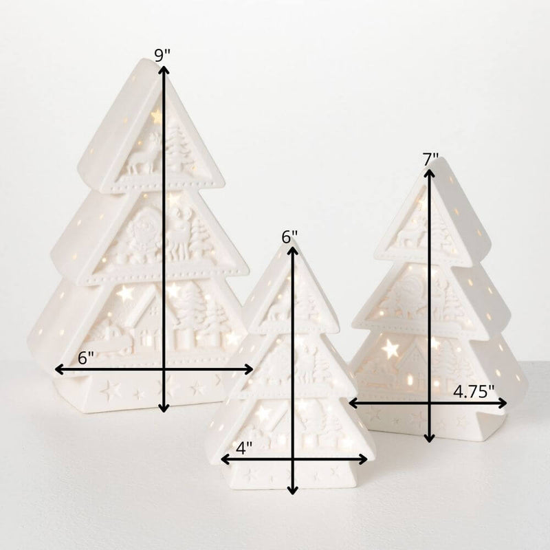 Lighted Christmas Trees (3 Sizes)