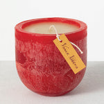 6" Cranberry Goblet Candle